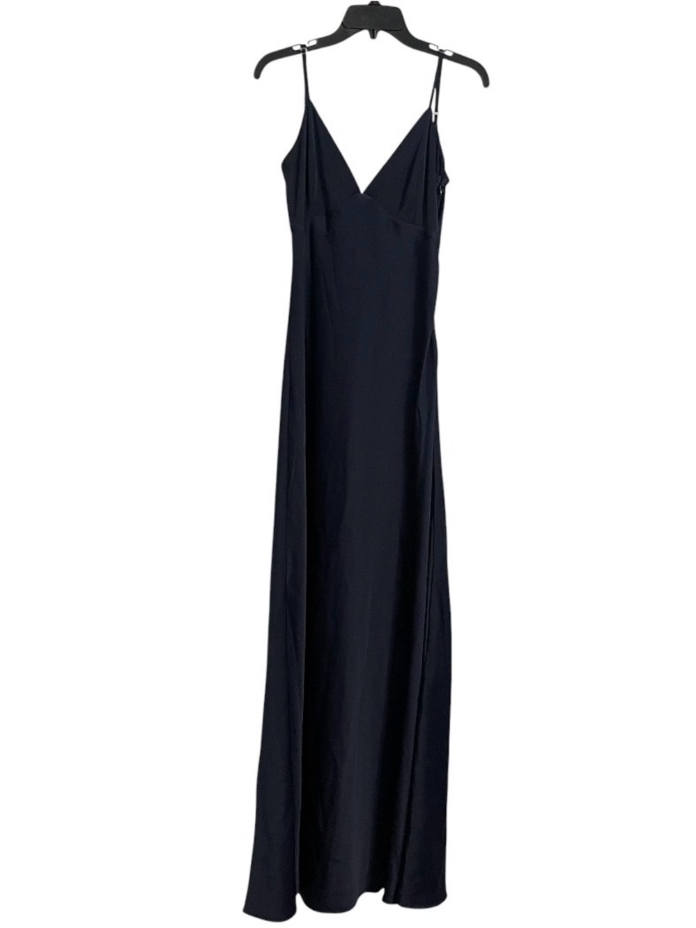 Modcloth Floor Length Maxi Dress with Spaghetti Straps in Navy Blue Cowl Back